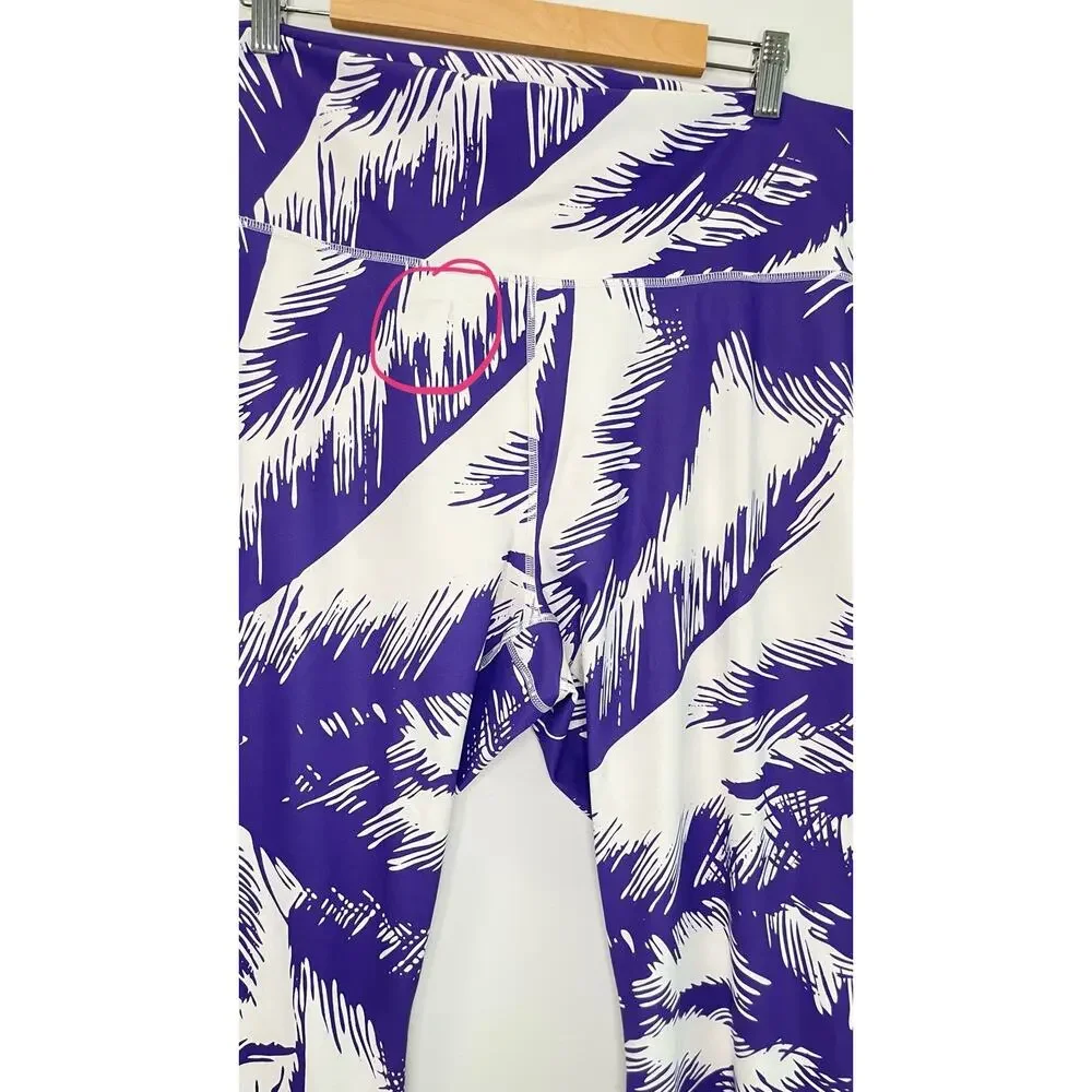 NWT Fabletics Oasis PureLuxe High-Waisted 7/8 Legging Paradiso Purple Size 4X - Picture 7 of 8
